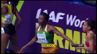 Sport Murielle Ahoure championne du monde des 60 m dathlétisme en salle [upl. by Pyne873]