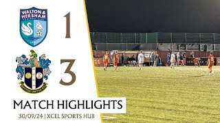 HIGHLIGHTS Walton amp Hersham U18 vs Sutton United U18 FA Youth Cup 300924 [upl. by Brooks]