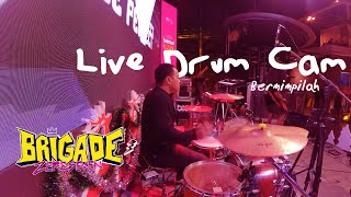 Brigade 07  Bermimpilah at Fortune End Year Party Live Drum Cam [upl. by Wong]