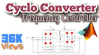 CYCLOCONVERTER Step Up amp Step Down Frequency  MATLAB Simulation [upl. by Niletac671]