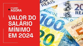 Salário mínimo 2024 cálculo mostra qual será o novo valor [upl. by Kennith]