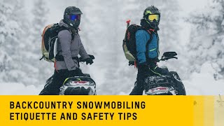 SkiDoo Deep Snow Safety Tips and Etiquette [upl. by Assenaj]