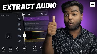 How to Extract Audio in VN App amp Set Audio on Other Video [upl. by Obie]