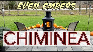 Even Embers Chiminea Outdoor Pellet Fireplace Review [upl. by Kain]