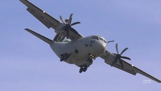 C27J Spartan Italian Air Force Aerobatic Demo at Pratica di Mare 2023 [upl. by Anyaj]