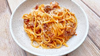 Pâtes carbonara à la tomate [upl. by Zeke]