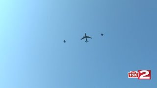 2024 Boilermaker Flyover During PostRace Party [upl. by Elleinnad940]