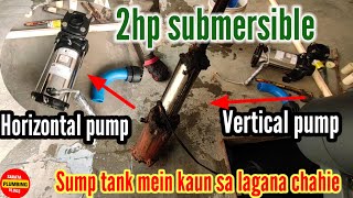 2hp submersible water pump  Single phase motor connection [upl. by Bramwell603]