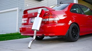 A Honda Civic Exhaust that People WANT to Hear  Yonaka Motorsports Catback [upl. by Ailad]