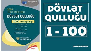 DÖVLƏT QULLUĞU  2000 TEST TAPŞIRIĞI  1100 [upl. by Fanni]