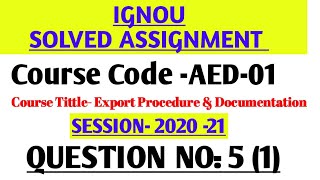 aed 01 solved assignment 202021 QUESTION NUMBER  5 1 hindi aed01 aed01 Session202021 [upl. by Koball813]