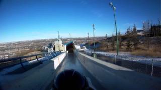 Bobsled ride in at Calgary Olympic Park with the MINI DVR HD [upl. by Clawson]