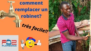 comment remplacer un robinet [upl. by Ernaline]