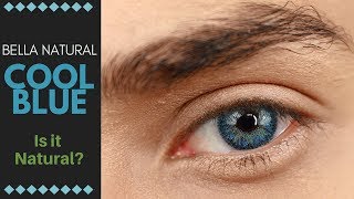 Bella Natural  Cool Blue Contact Lenses Review  Are they a Natural Blue Contact lens [upl. by Ramona55]