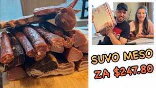 DOMAĆE SUŠENO DIMLJENO MESO U AMERICI👌🏻 Unboxing 📦 [upl. by Bick]