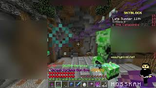 Guide creeper beams puzzle room  Hypixels skyblock dungeons Minecraft [upl. by Atirat]