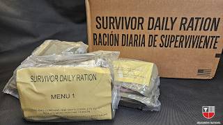 US Survivor Daily Ration SDR 24Hour MRE Review 🇺🇸 NEW FEMA Emergency Meal Ready To Eat Taste Test [upl. by Berky]