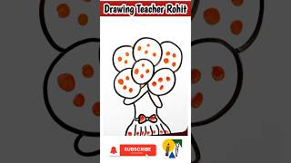 drawing beautiful reels trending funny art design drawingideas girldrawing balloon [upl. by Tecla]