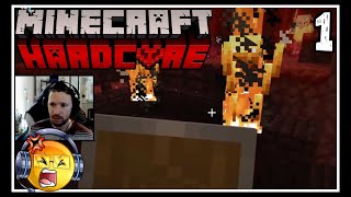 Casual Player Tries Minecraft Hardcore 100 Days Attempt 3 Session 1 [upl. by Towill696]