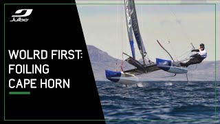 World first they round Cape Horn on a hydrofoil catamaran  Julbo [upl. by Asina131]