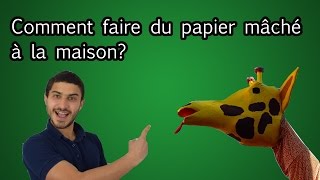 Tuto Comment faire du papier mâché rapidement à la maison [upl. by Aihsatsan]