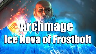 Archmage Ice Nova of Frostbolt Мега крутой билд  Path of Exile Necropolis 324 [upl. by Mahda]