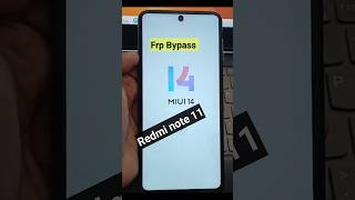 Redmi note 11 Frp Bypass MIUI 14 Frp Bypass [upl. by Cathy643]