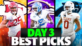 BEST PICKS of Day 3 2024 NFL Draft [upl. by Aedni]