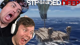 DAZ GAMES amp BITMOREDAVE  BUILD A RAFT  Stranded Deep [upl. by Aivat]