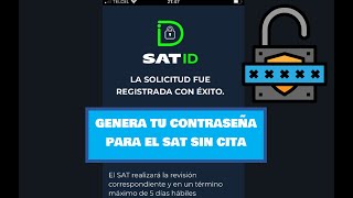 ¿CÓMO GENERAR MI CONTRASEÑA DEL RFC EN SAT ID SIN FILAS NI CITA EN EL SAT [upl. by Hellene487]