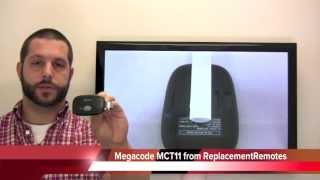 MegaCode MCT11 transmitter 318mhz Garage Door Opener PN MCT11  wwwReplacementRemotescom [upl. by Keeley]