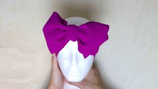 How To Tie a Headband Bow  La Romi [upl. by Hak]