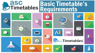 Basic Timetable Requirements Setting  ASC Timetables 2019  Automatic Timetable Generation Software [upl. by Ardnac]