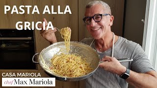 PASTA ALLA GRICIA Ricetta originale  Chef Max Mariola [upl. by Wildee]