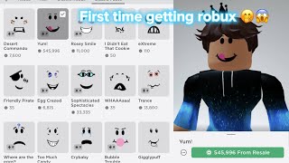 DAD’S FIRST TIME GETTING ROBUX 😱🤑✨ [upl. by Nedrob]