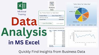 Data Analysis in Excel  Find Insights from Business Data [upl. by Kacey13]