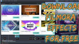 how to download filmora effects pack for free [upl. by Werdnael]