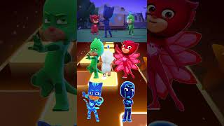 PJ Masks  Owlette 🆚 CatBoy 🆚 Night Ninja 🆚 Gekko X Dance Song Tiles Hop EDM Rush shorts [upl. by Maiocco]