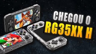 CHEGOU Unboxing do RG35XX H o novo portátil BARATO da Anbernic [upl. by Nipha172]