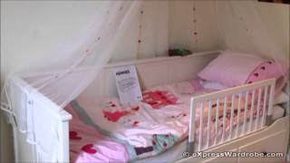 IKEA Hemnes Daybed Design with Canopy and Bed Guard Rail for Kids [upl. by Lashar]