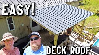 Adding a Roof to our Mobile Home Deck [upl. by Huang]