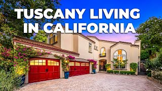 Tour this INSANE Tuscan Home in Burlingame’s 1 Neighborhood [upl. by Ariajaj]