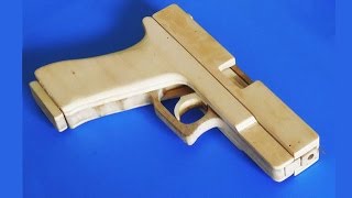 Shell Ejection Rubber Band Gun  Glock Type [upl. by Melina]