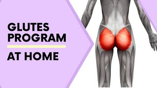 Glutes Program at Home [upl. by Orlene]