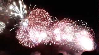 Rio De Janeiro New Years Eve Fireworks Celebration on Copacabana Beach [upl. by Filmer]