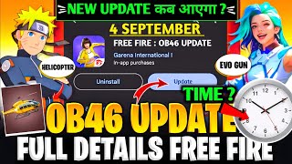 Aaj OB46 Update Kitna Baje Aayega  Free Fire New Update  FF New Update [upl. by Cowey]