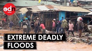 Shocking Footage Shows Extent of Floods Sweeping East Africa [upl. by Ellatnahc]