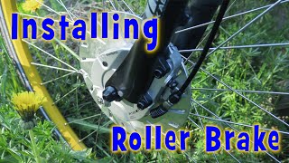 How to install a Shimano Nexus roller brake to Nishiki 722 cross hybrid bike [upl. by Romilda]