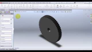 Video Tutorial on creating Double HelicalHerring bone gear in SolidWorks [upl. by Pittel]