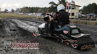 WORLD RECORD Ski Doo Pro Stock 800 Iantomasi snowmobile drag race finals Ohio Snow Bash 2019 Racing [upl. by Nivek]